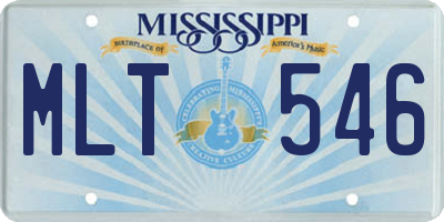 MS license plate MLT546