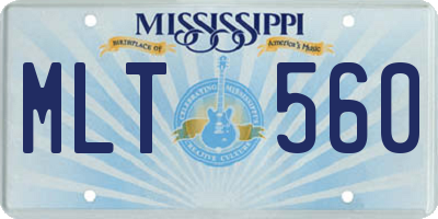 MS license plate MLT560