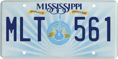 MS license plate MLT561