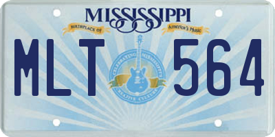 MS license plate MLT564