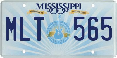 MS license plate MLT565