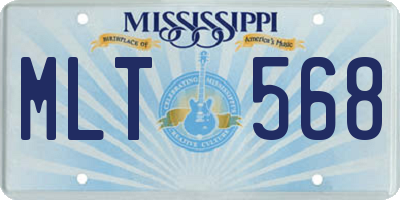 MS license plate MLT568