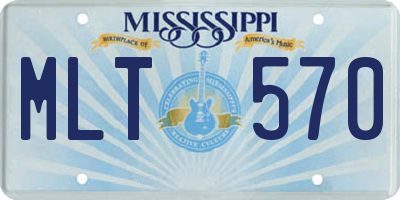 MS license plate MLT570