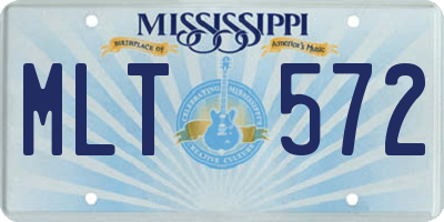 MS license plate MLT572