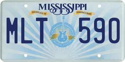 MS license plate MLT590