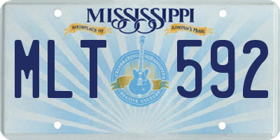 MS license plate MLT592