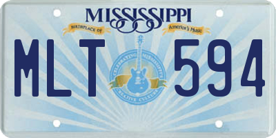 MS license plate MLT594