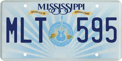 MS license plate MLT595