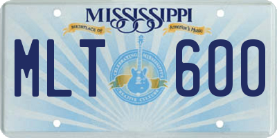 MS license plate MLT600