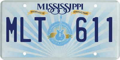 MS license plate MLT611