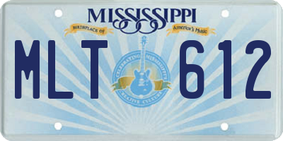 MS license plate MLT612