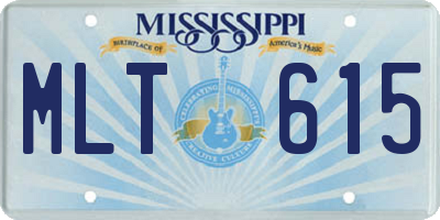 MS license plate MLT615
