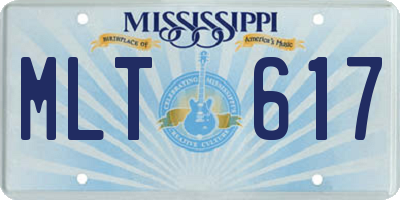 MS license plate MLT617