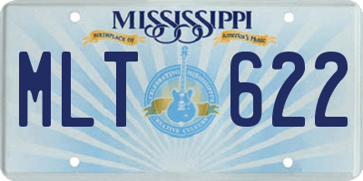 MS license plate MLT622