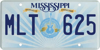 MS license plate MLT625