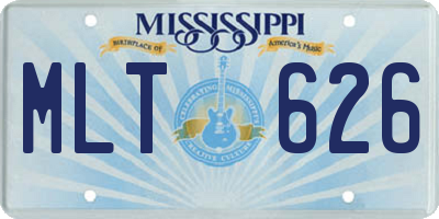 MS license plate MLT626