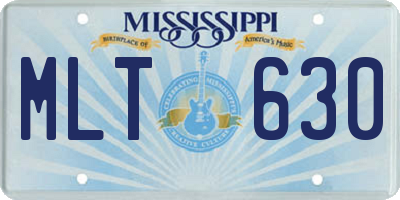 MS license plate MLT630