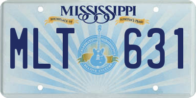 MS license plate MLT631