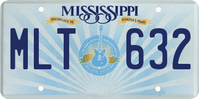MS license plate MLT632