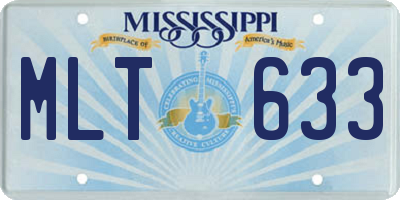 MS license plate MLT633