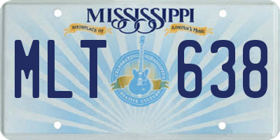 MS license plate MLT638