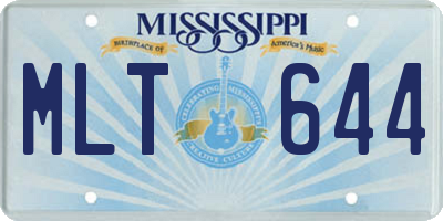 MS license plate MLT644
