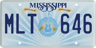 MS license plate MLT646