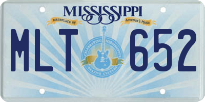 MS license plate MLT652