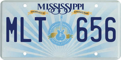 MS license plate MLT656