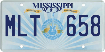 MS license plate MLT658