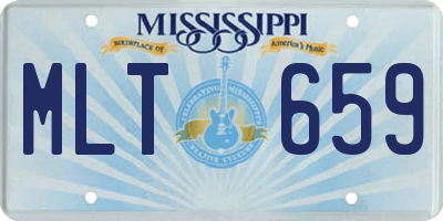 MS license plate MLT659