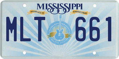 MS license plate MLT661
