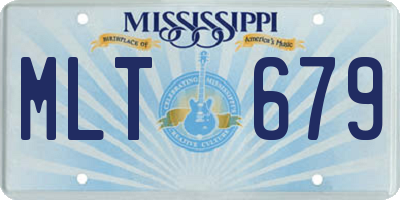 MS license plate MLT679