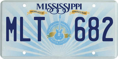 MS license plate MLT682