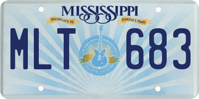 MS license plate MLT683