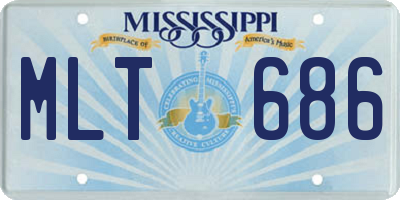 MS license plate MLT686