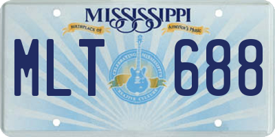 MS license plate MLT688