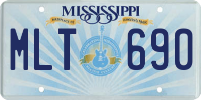 MS license plate MLT690