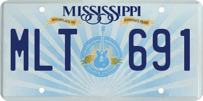 MS license plate MLT691