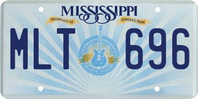 MS license plate MLT696
