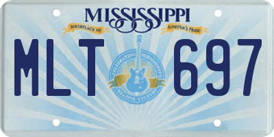 MS license plate MLT697