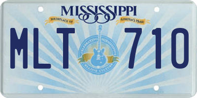MS license plate MLT710