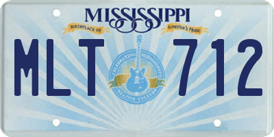 MS license plate MLT712