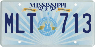 MS license plate MLT713