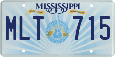 MS license plate MLT715