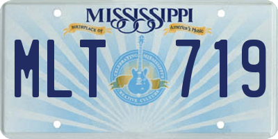 MS license plate MLT719