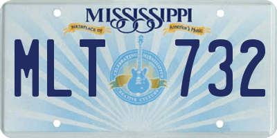 MS license plate MLT732
