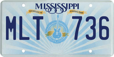 MS license plate MLT736