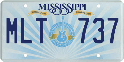 MS license plate MLT737