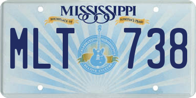 MS license plate MLT738